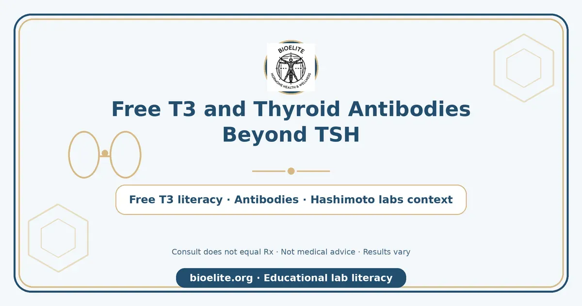 Free T3 and Thyroid Antibodies Beyond TSH | BIOELITE