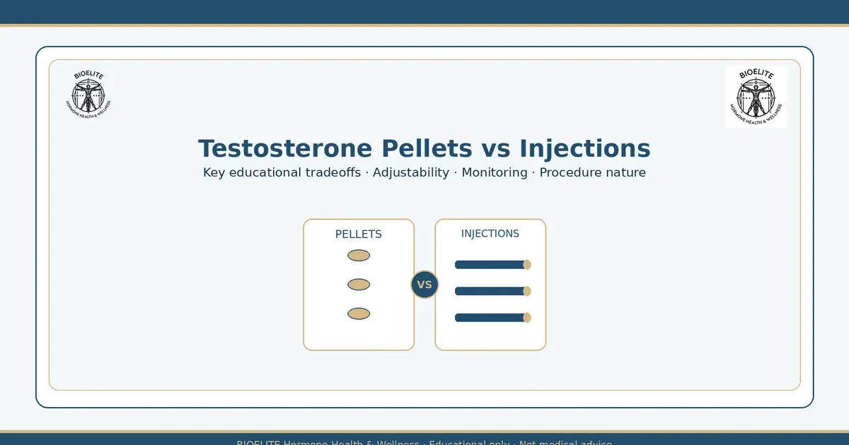 Testosterone Pellets vs Injections | BIOELITE