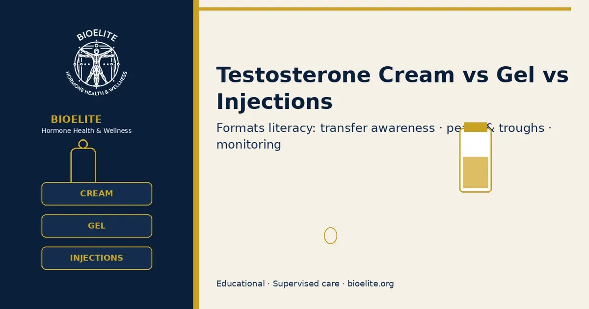 Testosterone Cream vs Gel vs Injections | BIOELITE