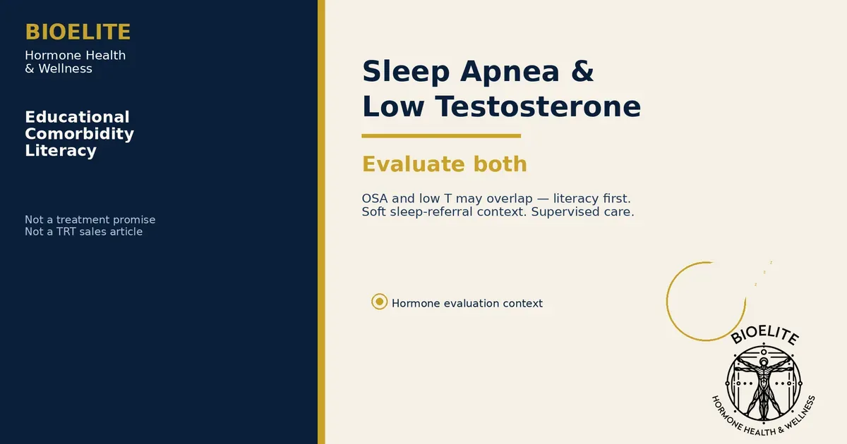 Sleep Apnea and Low Testosterone Link | BIOELITE