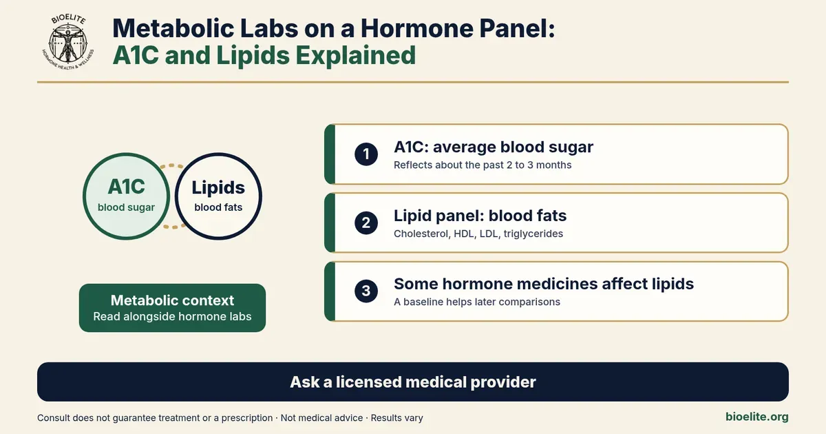 A1C and Lipids on a Hormone Panel | BIOELITE