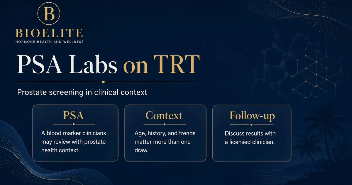 PSA Monitoring on TRT: What to Know | BIOELITE