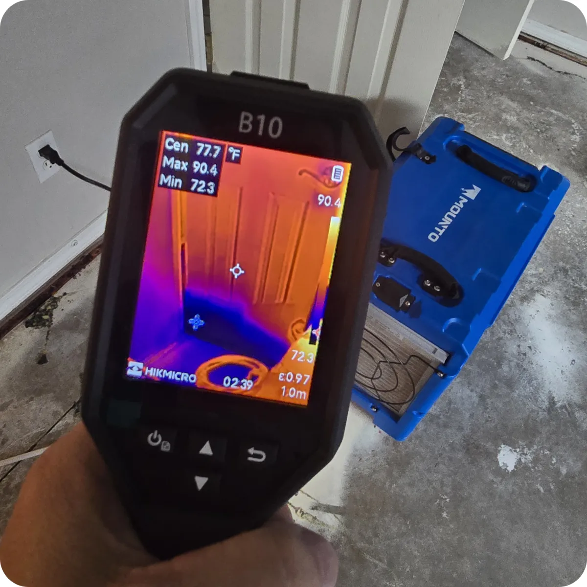 Mold Detector in action