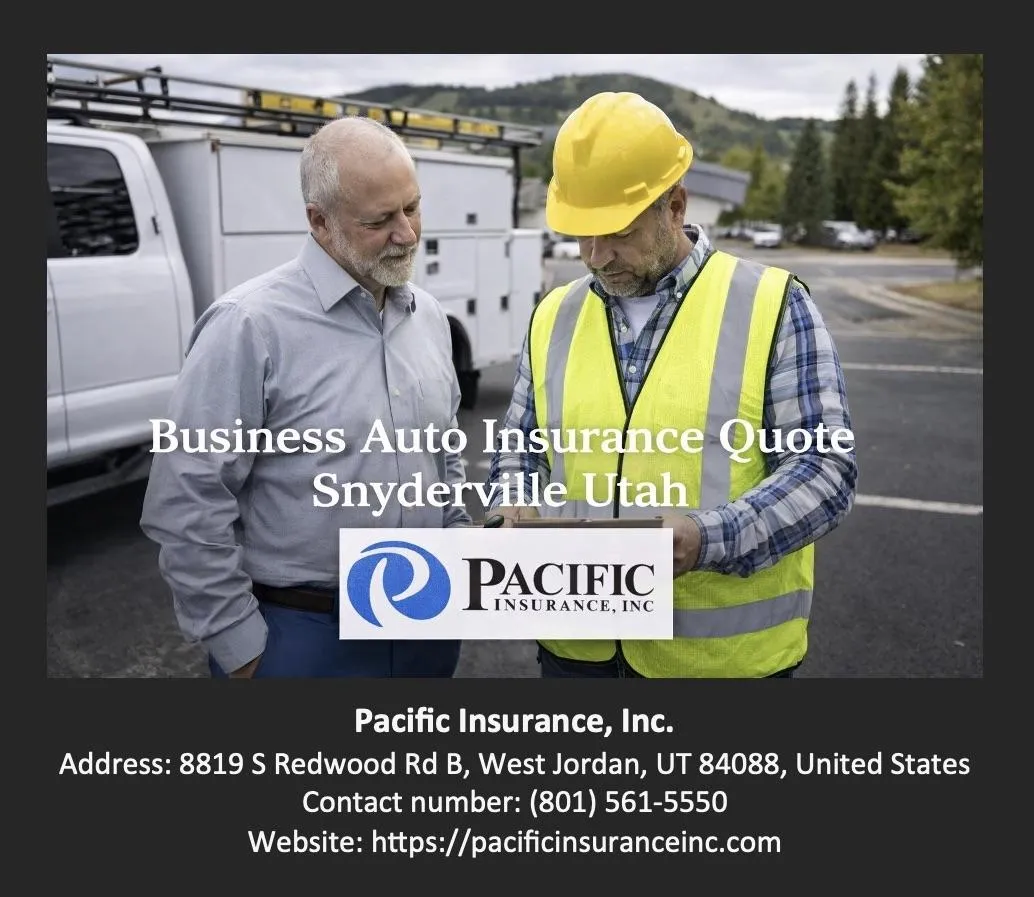 Business Auto Insurance Quote Snyderville Utah