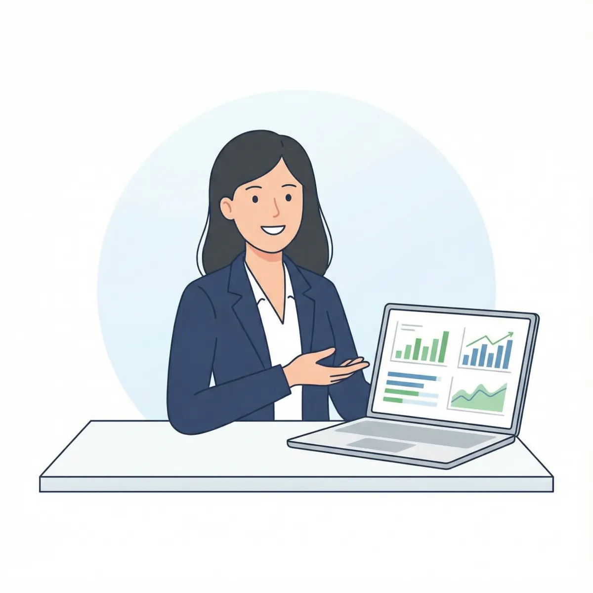 Friendly tax preparer assisting a client with quick e-filing