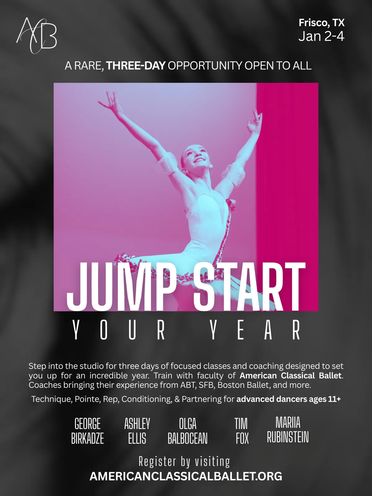 Jump Start Your Year in 2026 - American Classical Ballet