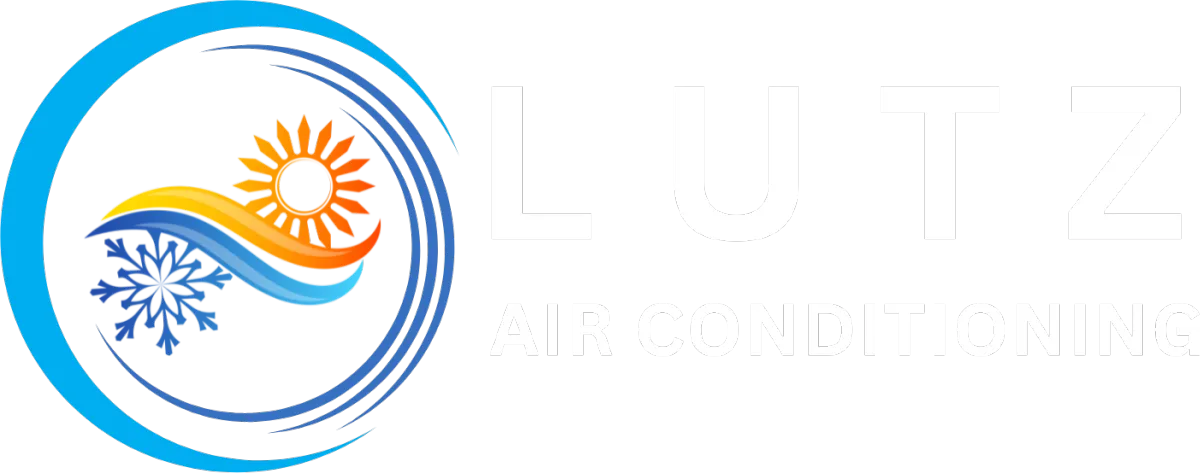 Lutz Air Conditioning White Logo