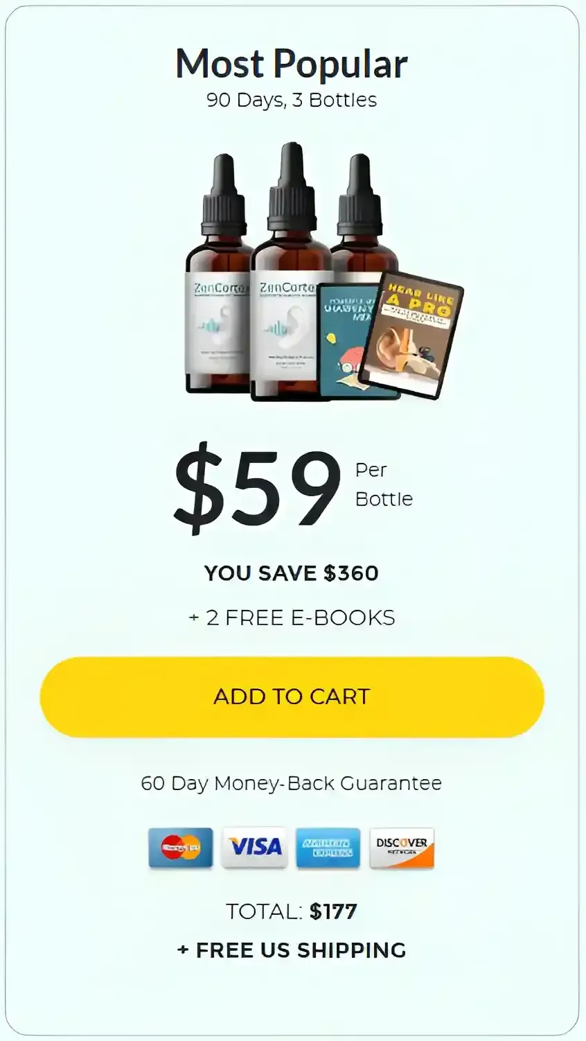 Zencortex 3 Bottle Pricing