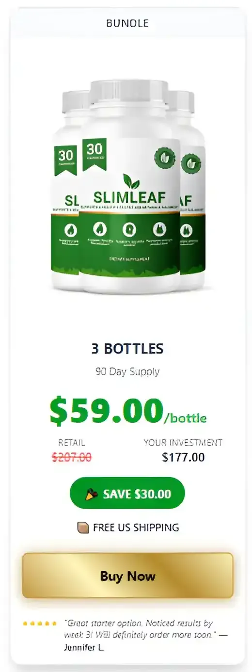 SlimLeaf 3 bottles pricing