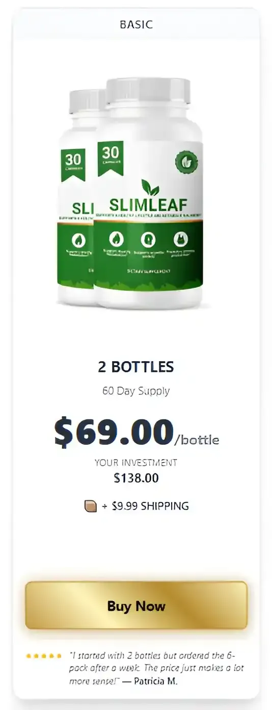 SlimLeaf 2 bottles pricing