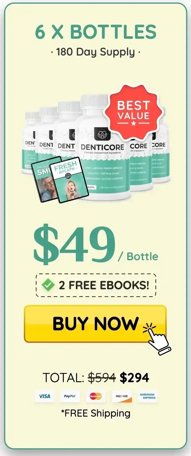 Denticore 6 Bottle Pricing