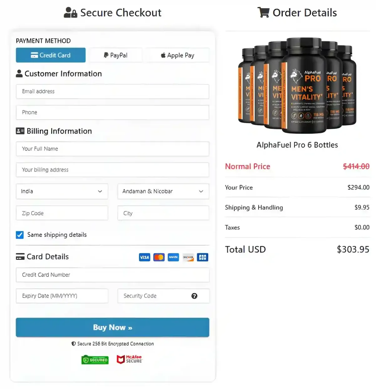 AlphaFuel Pro supplement