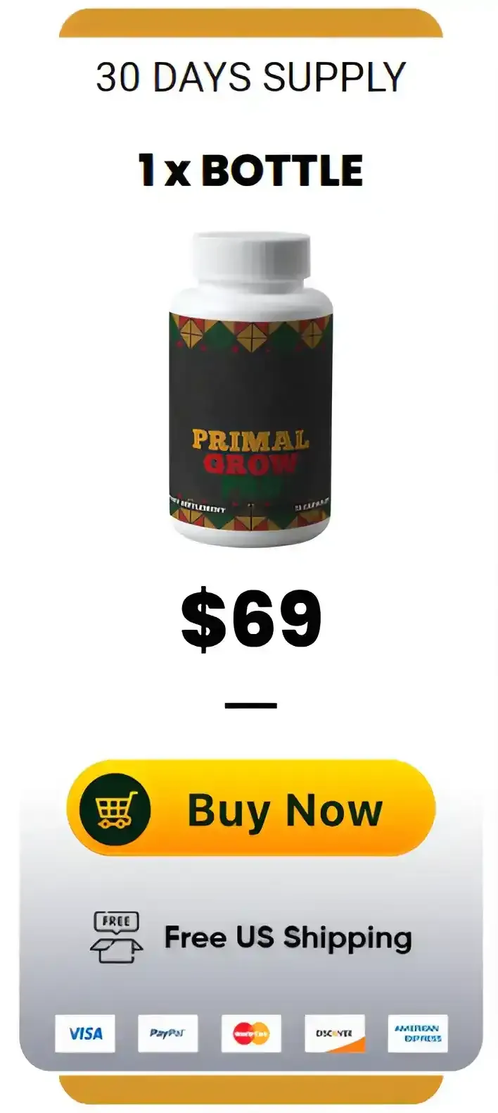 Primal Grow Pro 1 Bottle Pricing