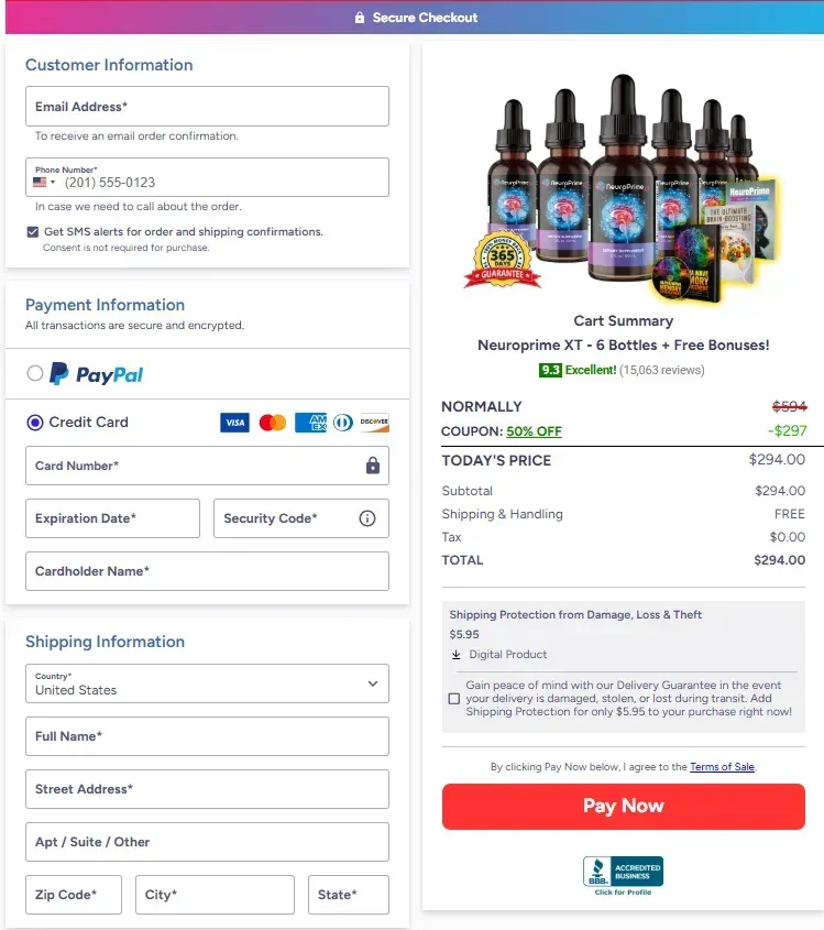 NeuroPrime official website