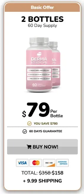 Derma Essential 2 Bottle pricing