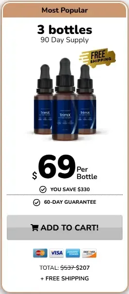TrimX  3 bottles pricing