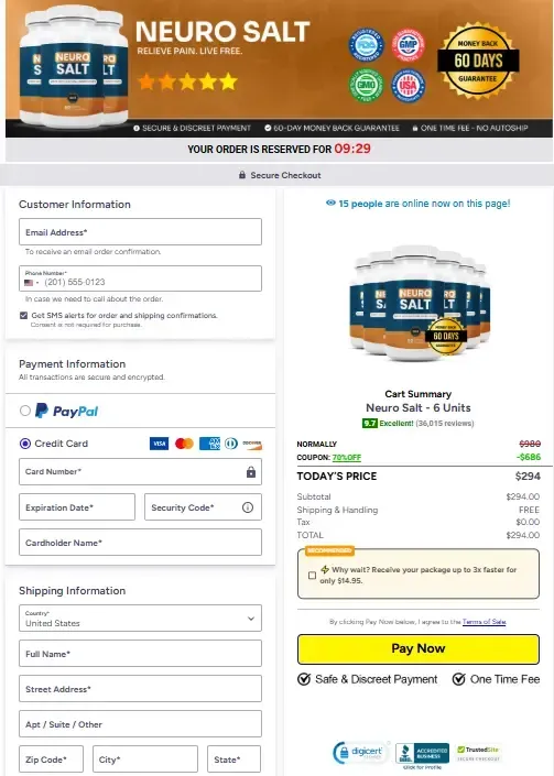 NeuroSalt official website