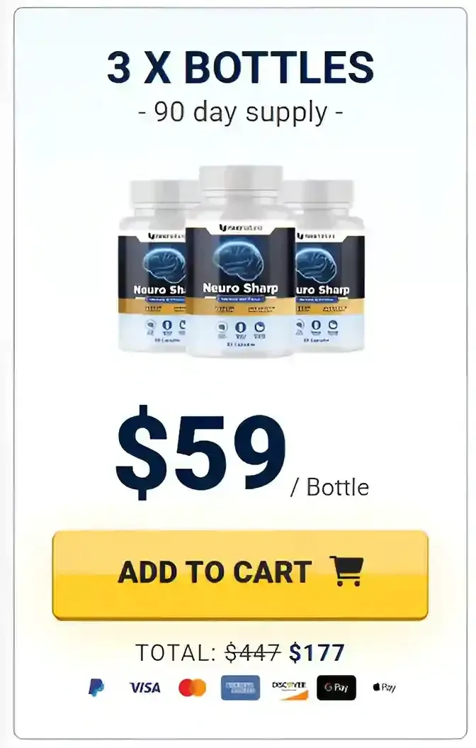 Neuro Sharp 3 bottles pricing