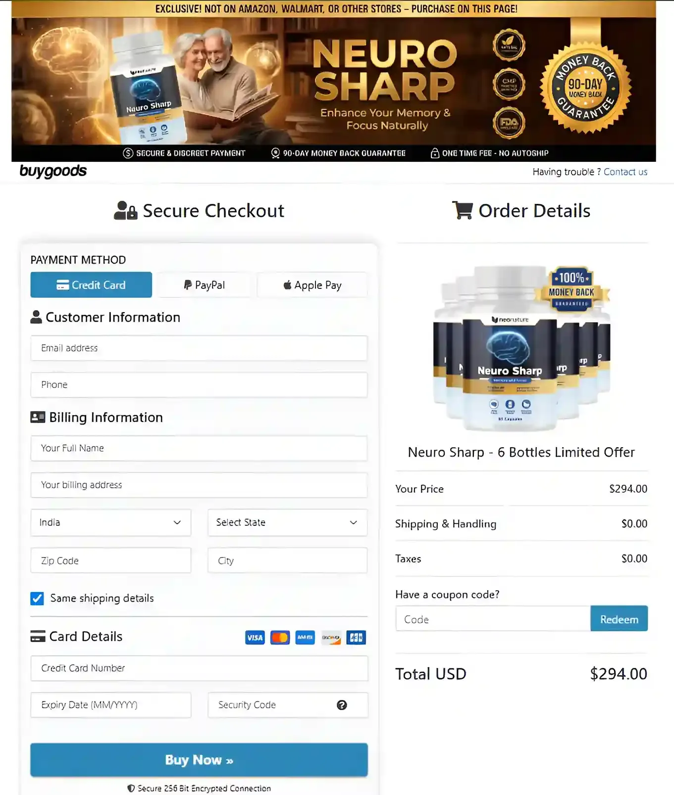 Neuro Sharp official website