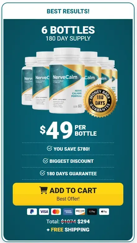 NerveCalm  6 bottle pricing