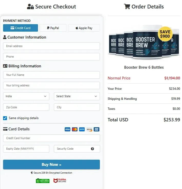 Booster Brew supplement