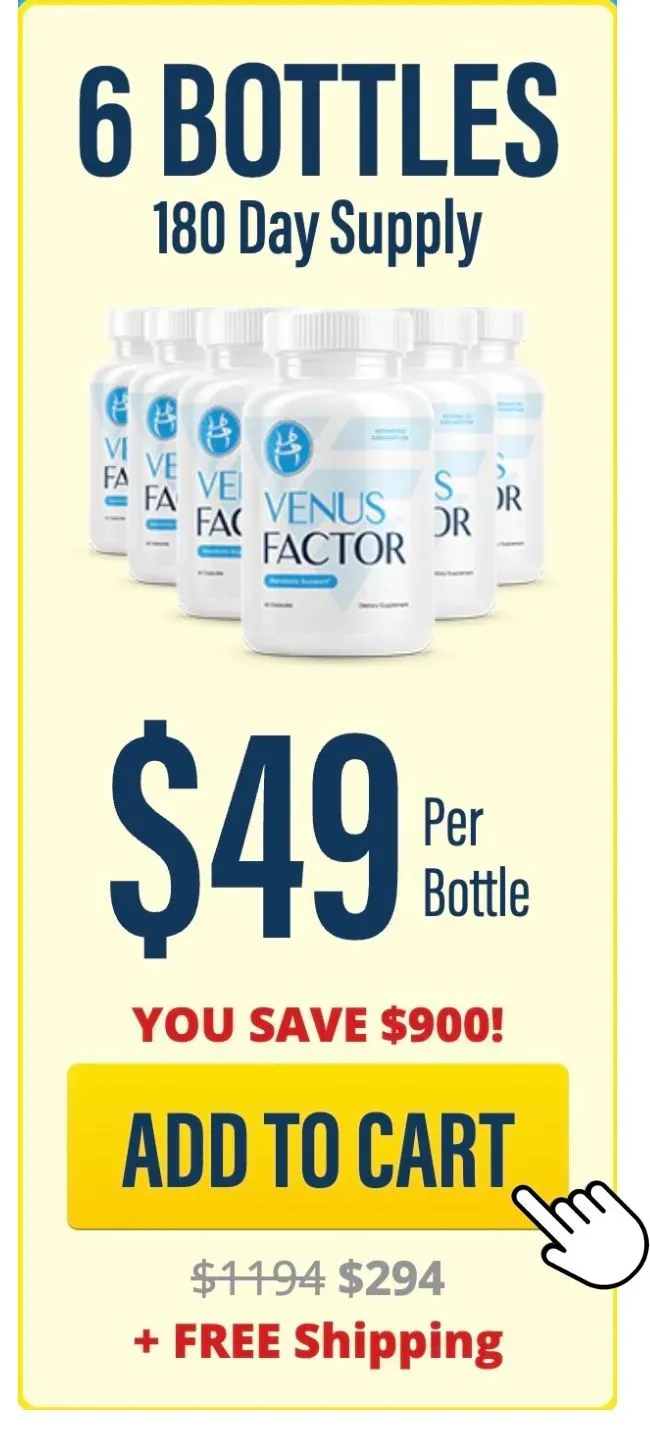 Venus Factor  6 botlles pricing