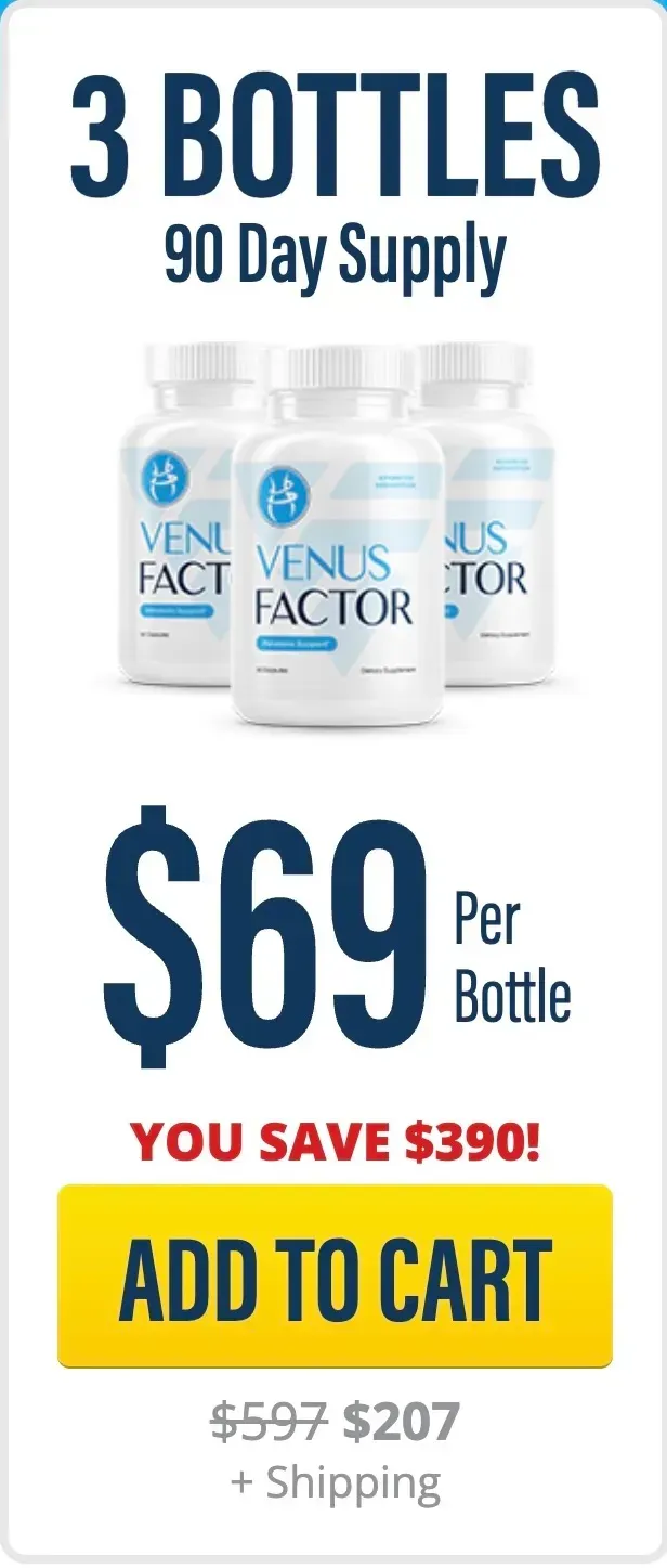 Venus Factor  3 botlles pricing