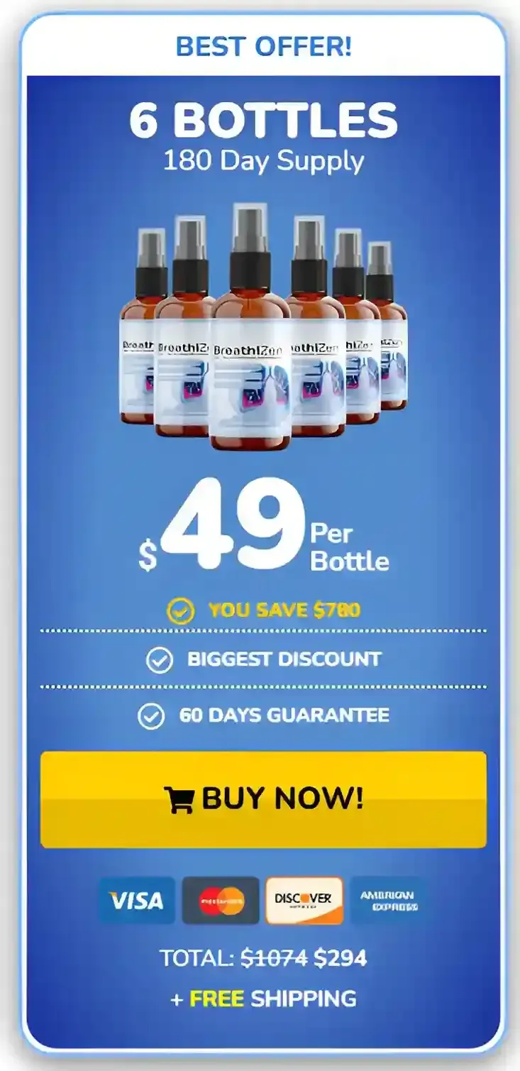 BreathiZen 6 botlles pricing