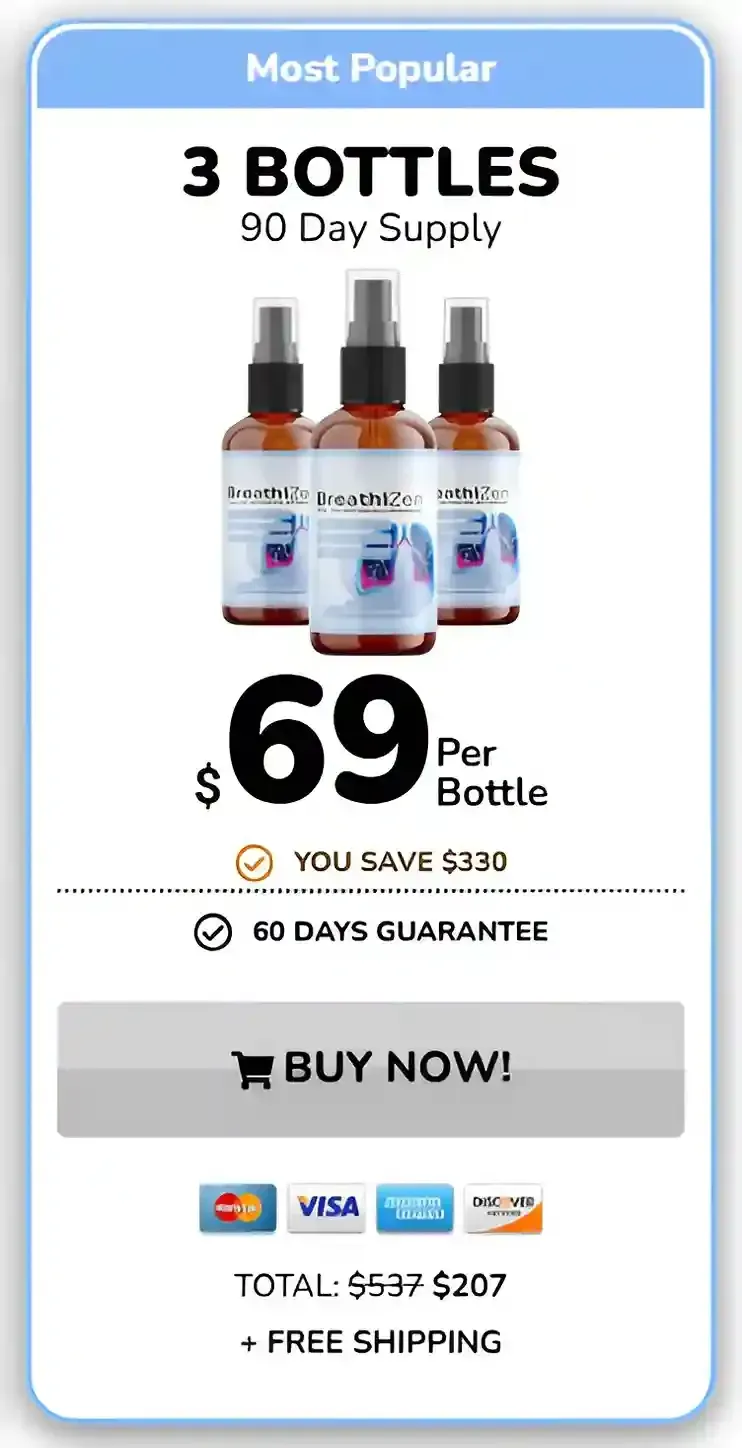 BreathiZen 3 botlles pricing