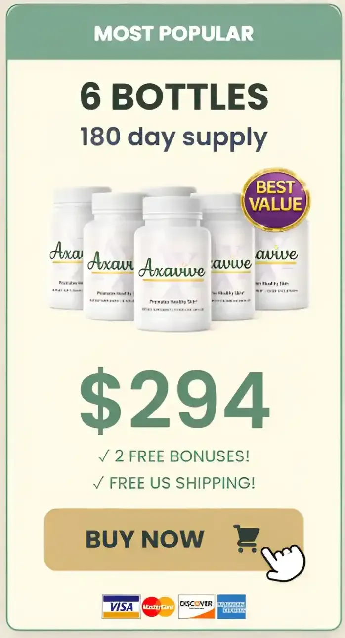 Axavive  6  botlles pricing