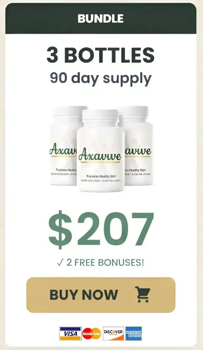 Axavive 3  botlles pricing