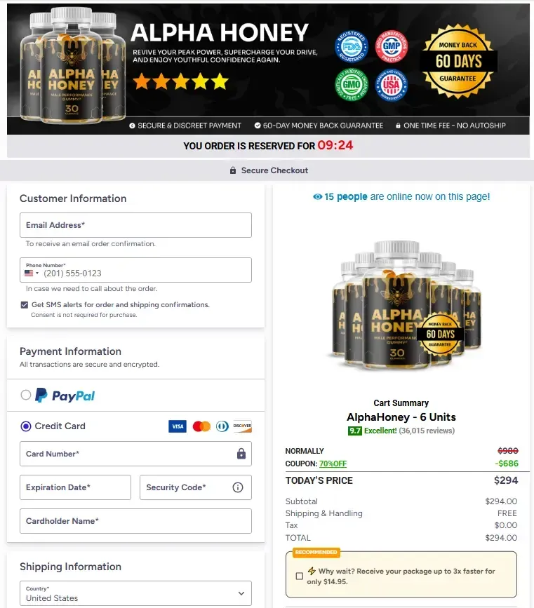 alpha honey  supplement