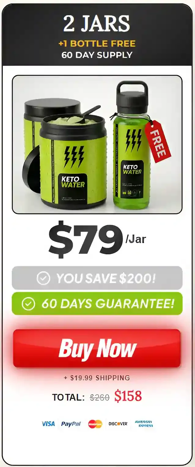 KetoWater 2  botlle pricing