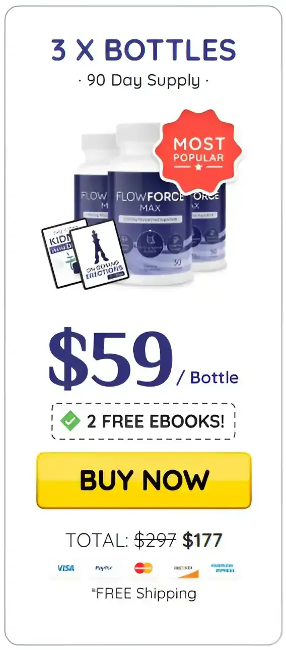 FlowForce Max  3 botlles pricing