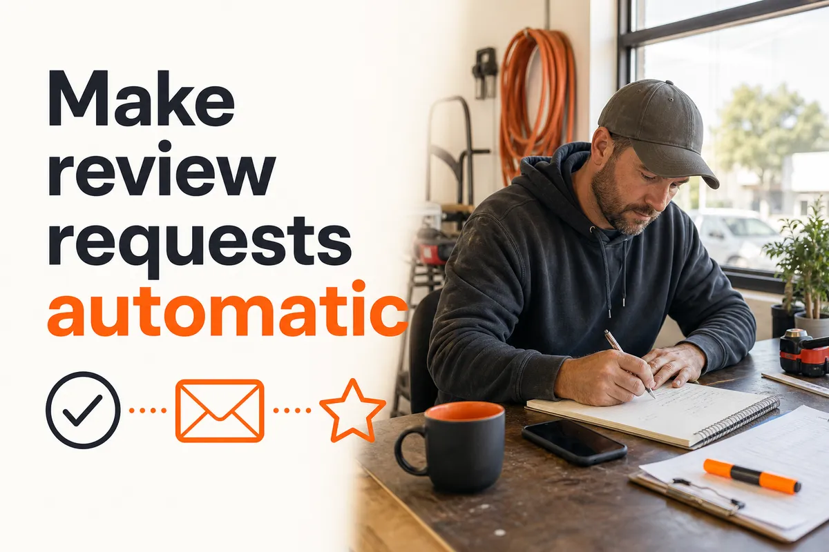 A simple follow-up workflow can keep reviews coming in consistently.