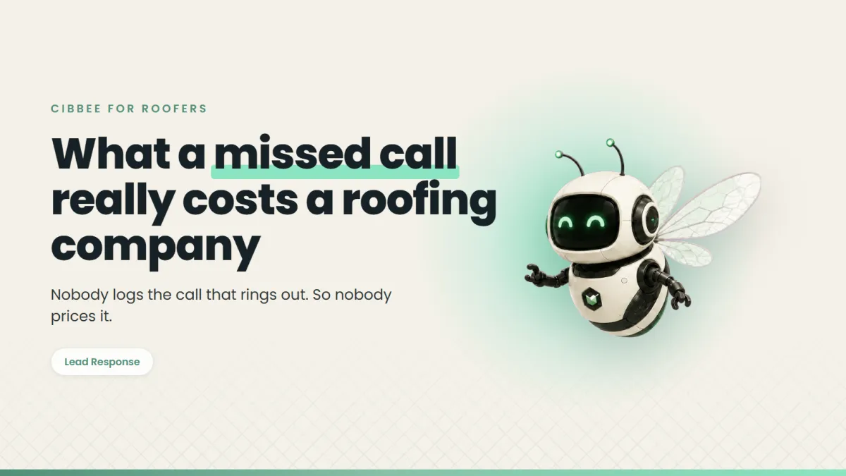 AI Receptionist for Roofing Companies: The Missed Call Math
