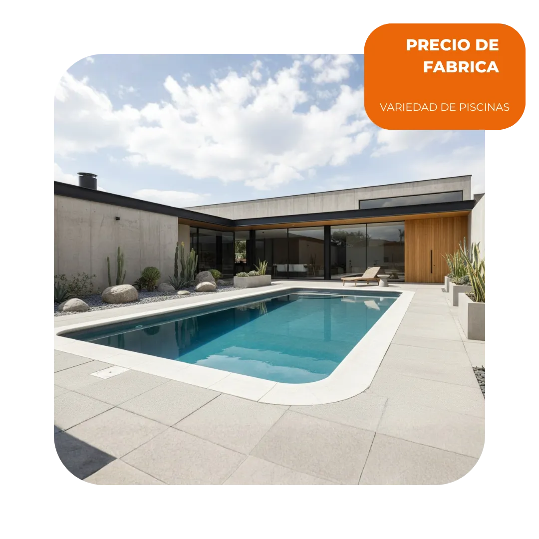 Piscina de fibra de vidrio instalada Forgbol