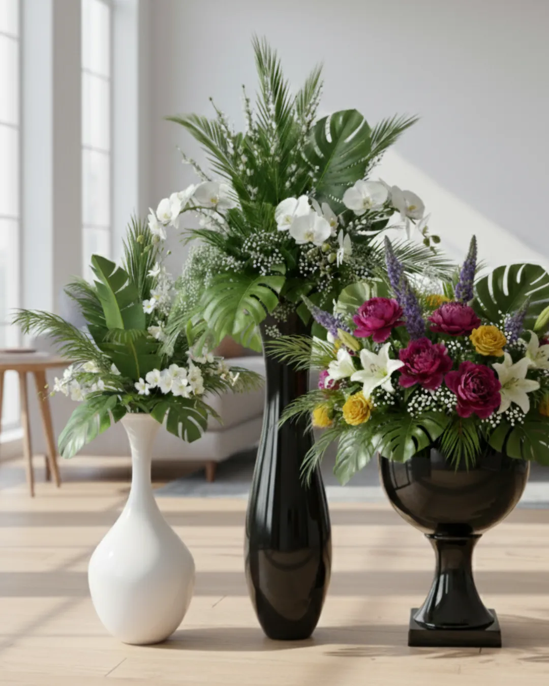 Jarrones y macetas de fibra de vidrio modernas FORGBOL