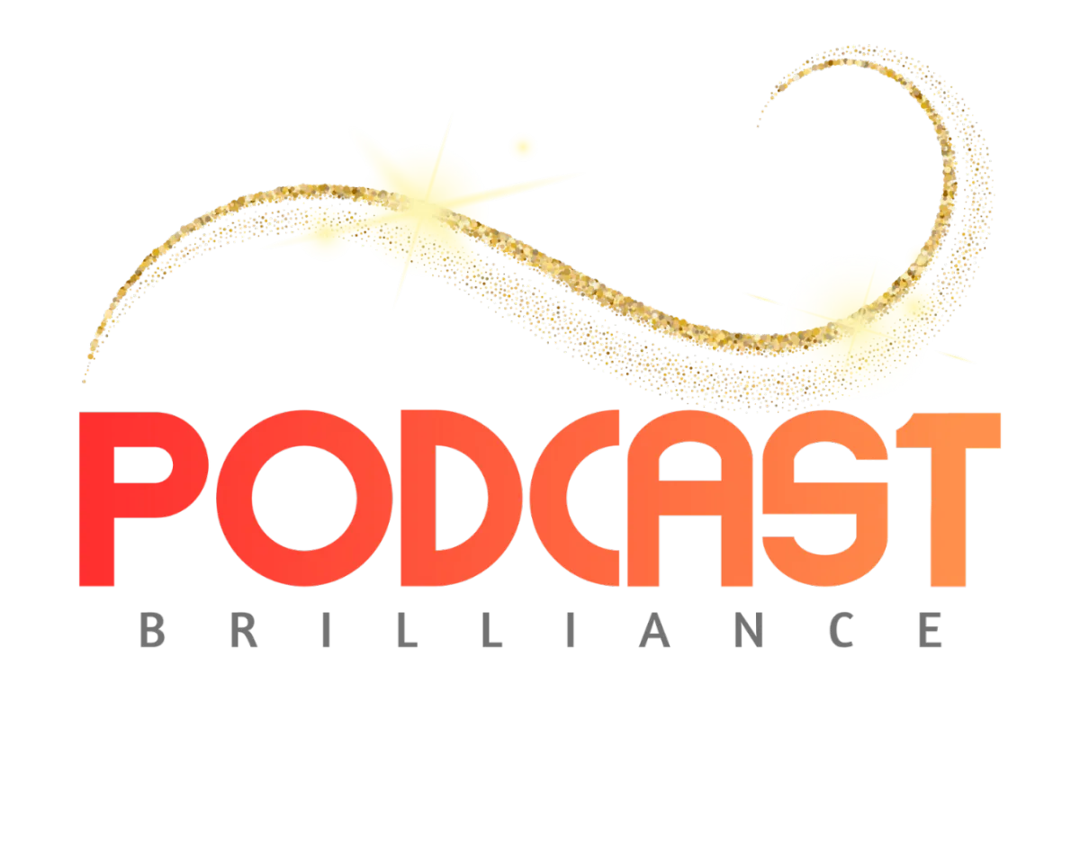 podplus studios logo, hype boss logo, podcast brilliance logo 