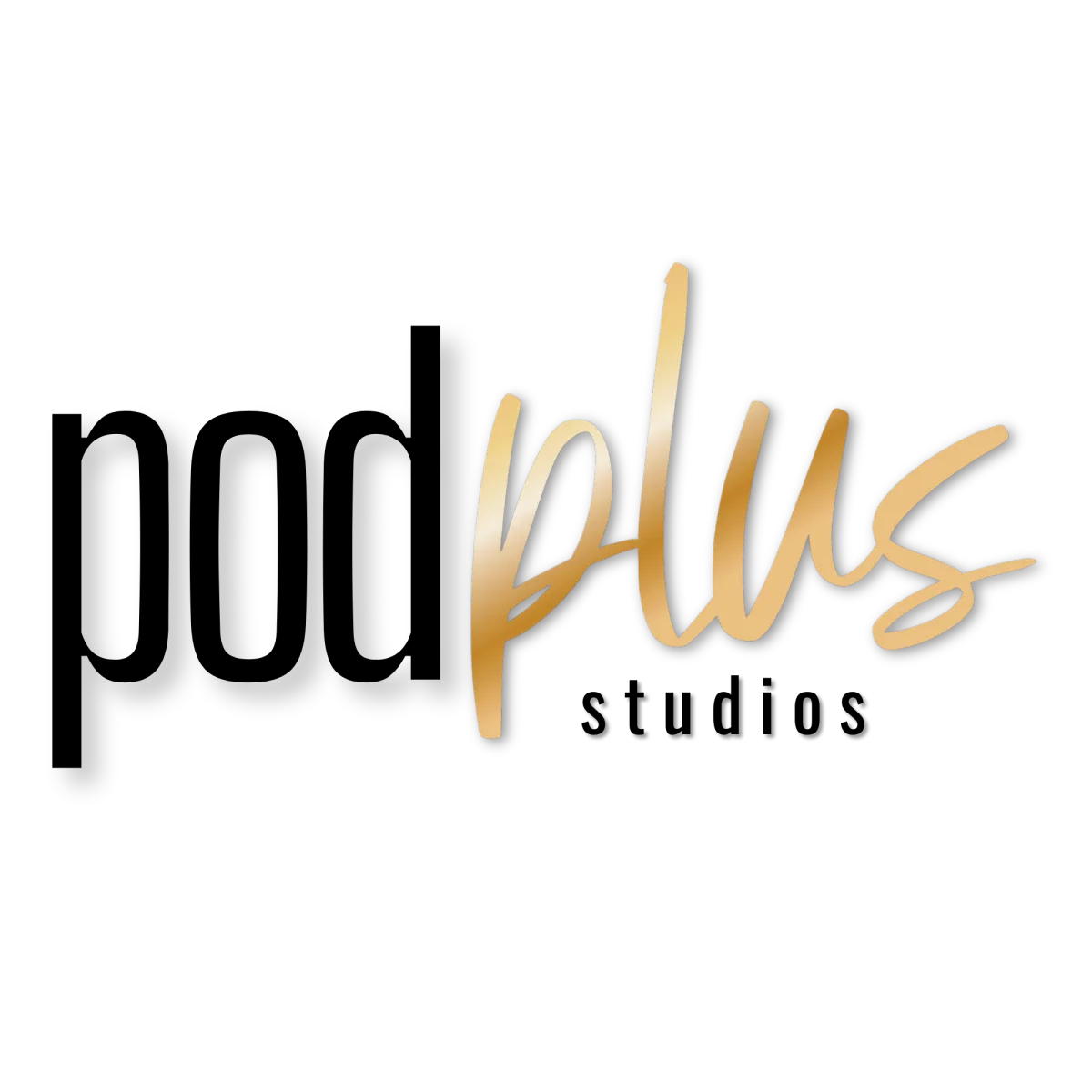 podplus studios logo, hype boss logo, podcast brilliance logo 