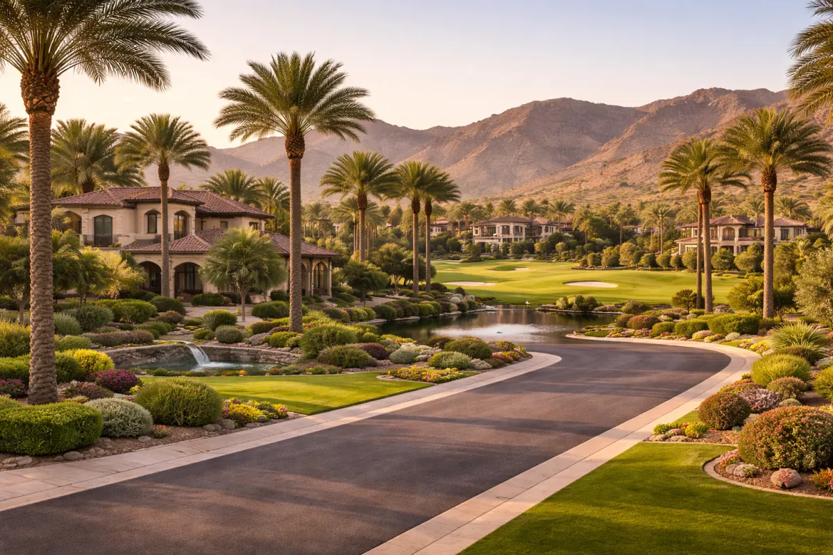 Luxury residential setting for comparing Roma Hills and Anthem Country Club