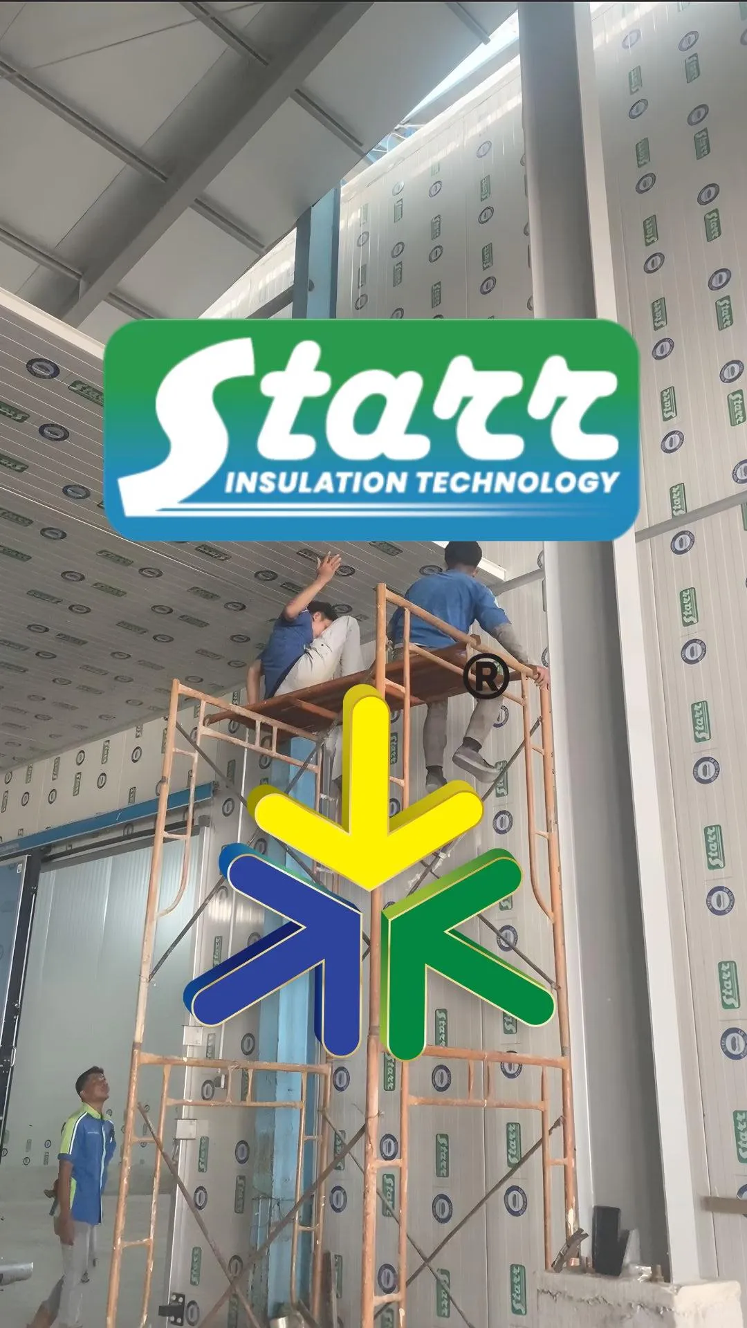 Proyek PT MSE menggunakan Sandwich Panel (Panel Insulation) dari starrpanel