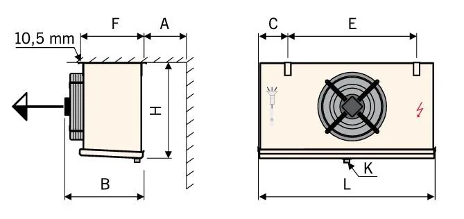 Guntner Unit Cooler 1 Fan Motor