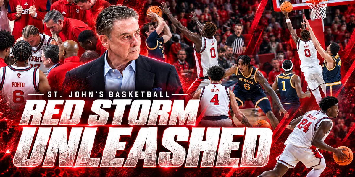 Rick Pitino's St. John's basketball team competes against Drexel in the October 14, 2026 preseason exhibition at Carnesecca Arena.