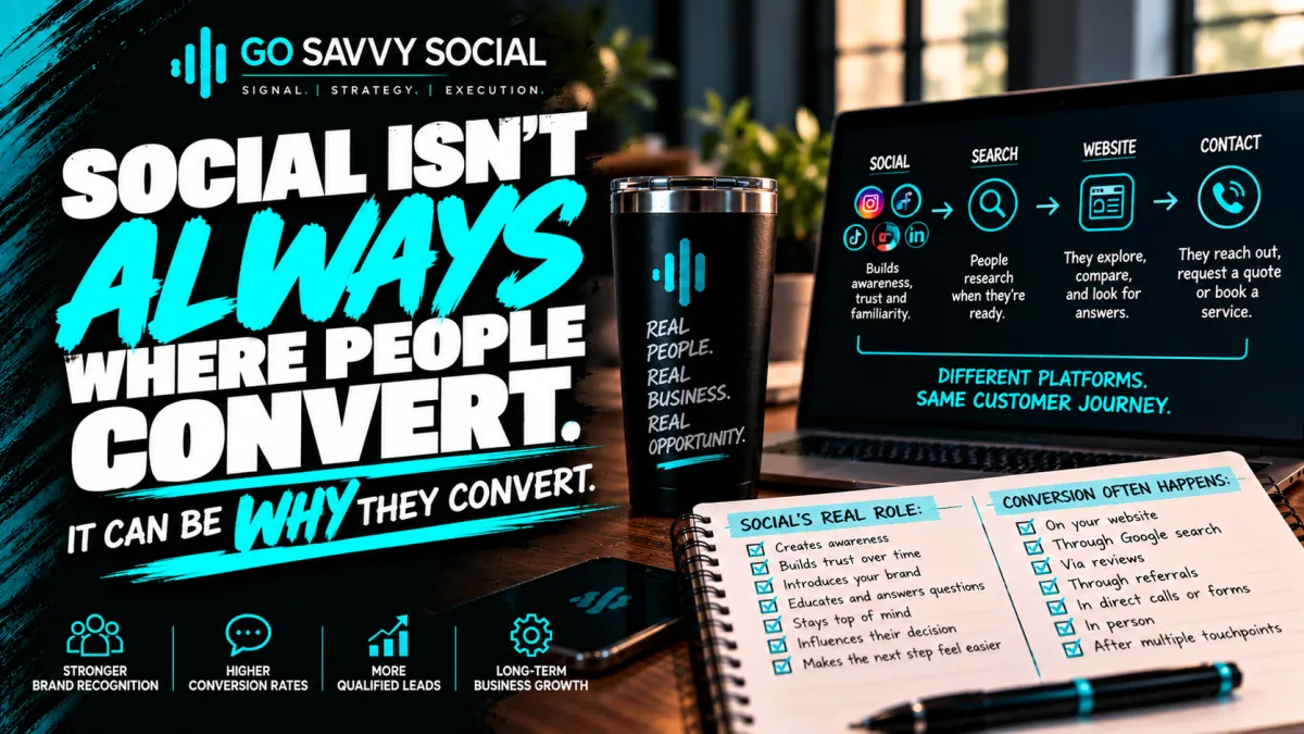 Social Isn't Always Where People Convert. It Can Be Why They Convert. | Go Savvy Social