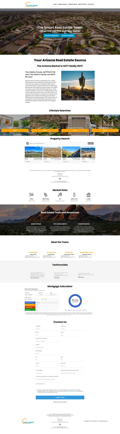 The Smart Agent IDX Site Example