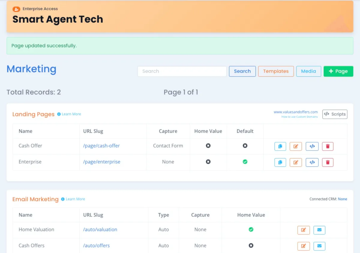 Custom Listing Options