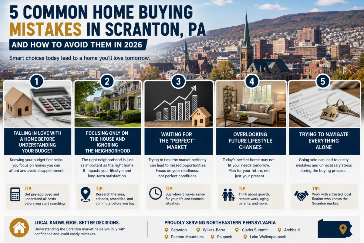 Common home buying mistakes in Scranton PA and practical tips for avoiding costly errors when purchasing a home in 2026