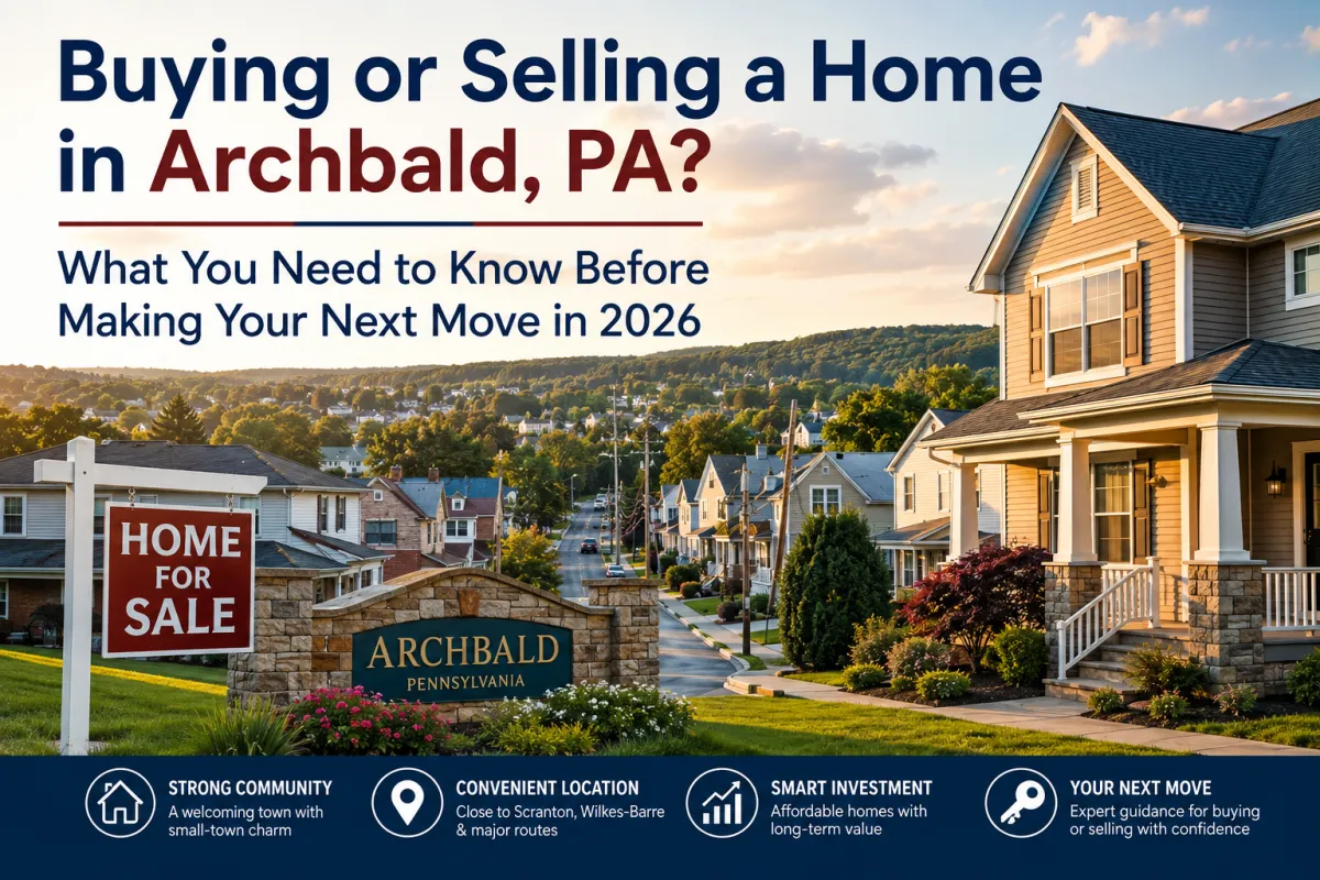 Beautiful homes in Archbald PA highlighting smart home buying and selling strategies with Realtor Alexsis McGhee in 2026