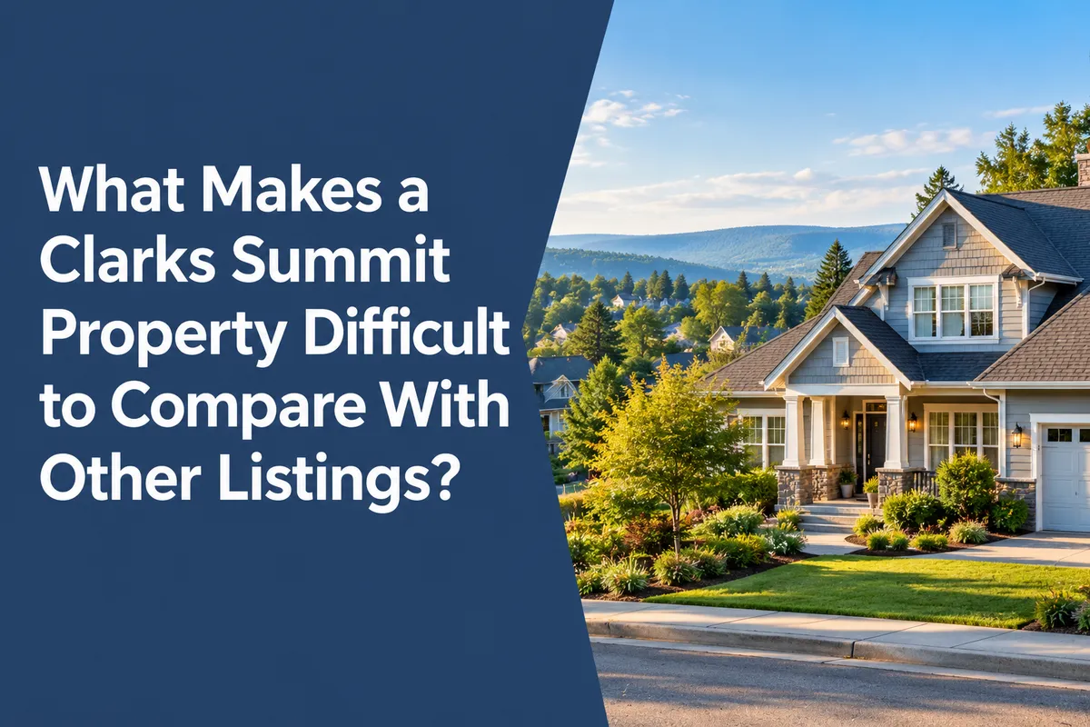 Clarks Summit PA home in a residential neighborhood for real estate property comparison